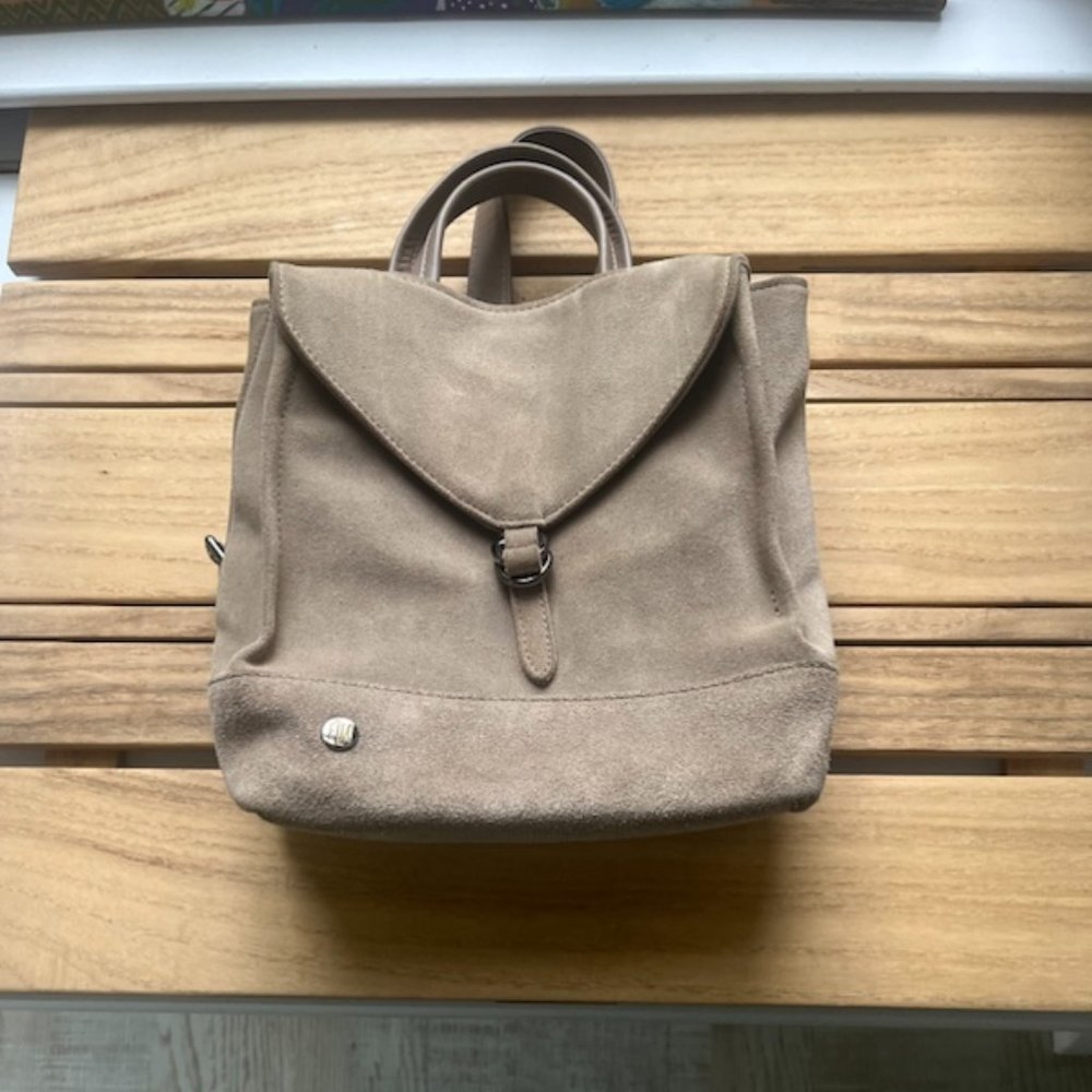Taupe Suede handbag/backpack